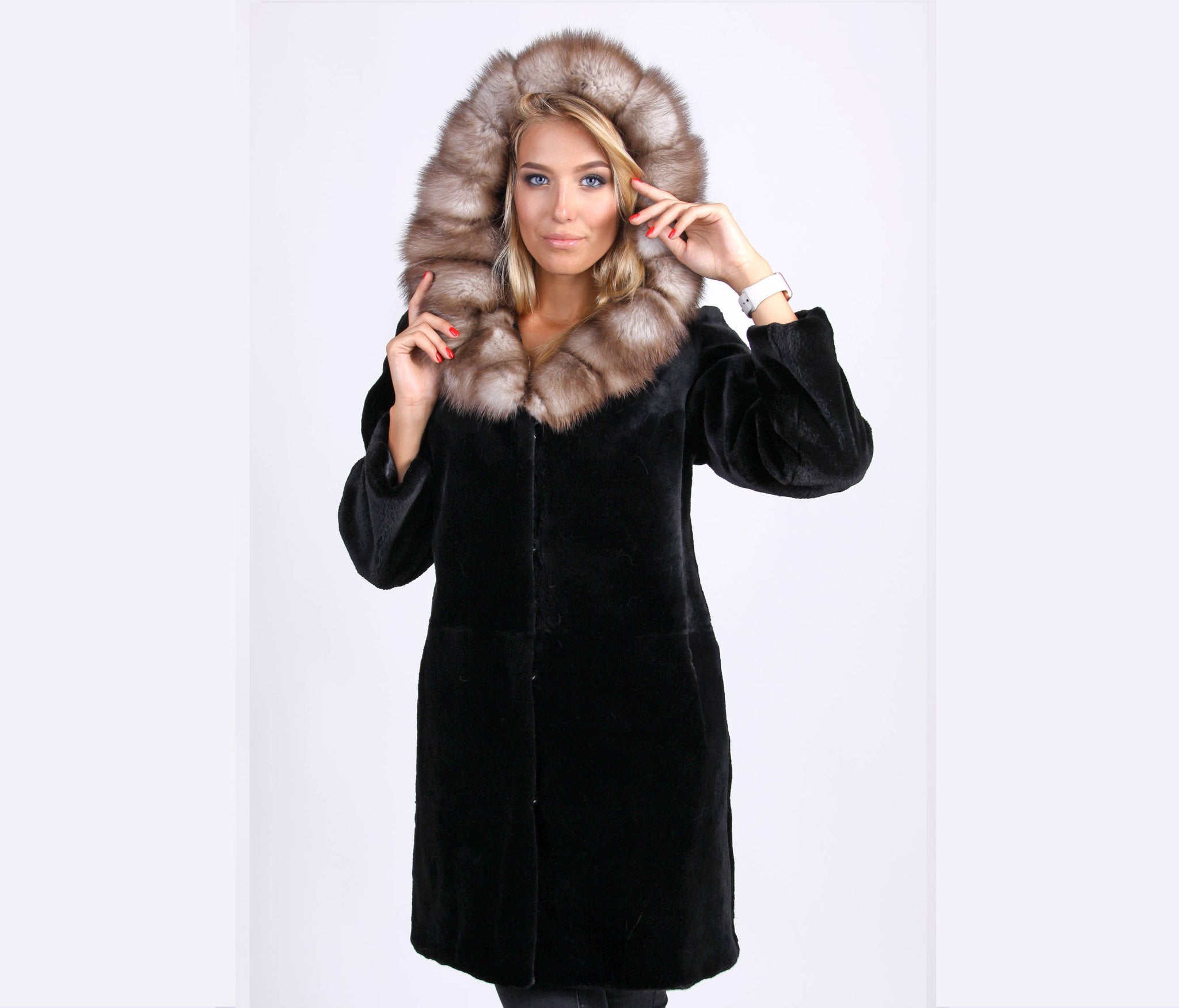 beaver fur coat sheared