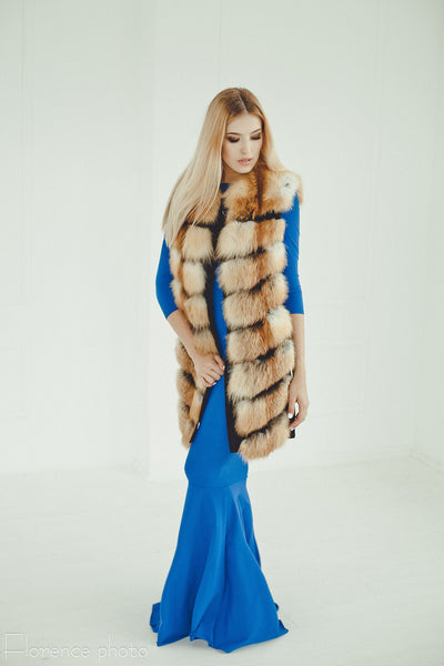 full fox fur vest