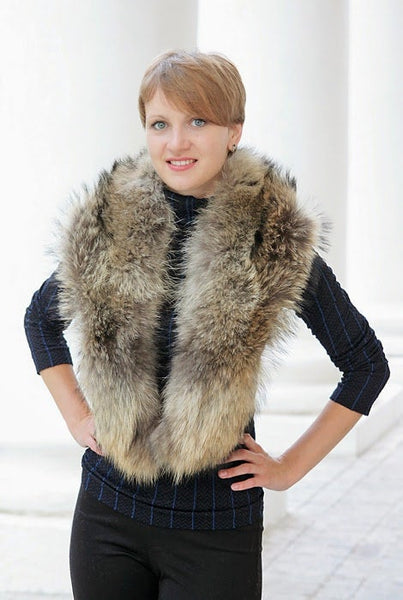 ladies fur collar