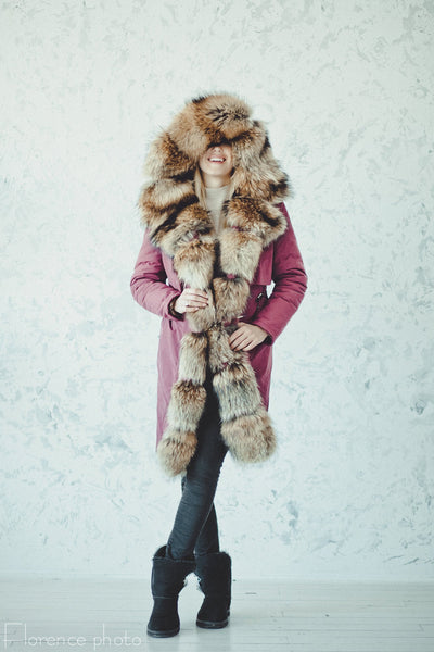 fur parka jacket women