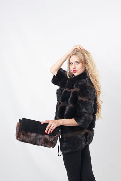 mink fur ladies jacket