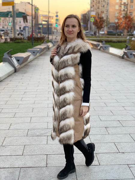 coyote fur vest for women