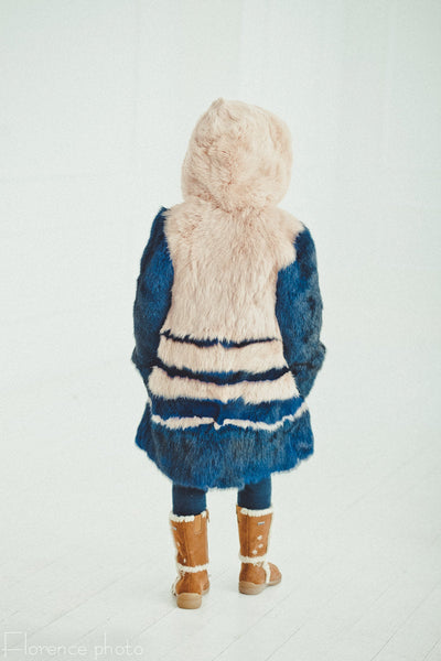 rabbit fur toddler jacket