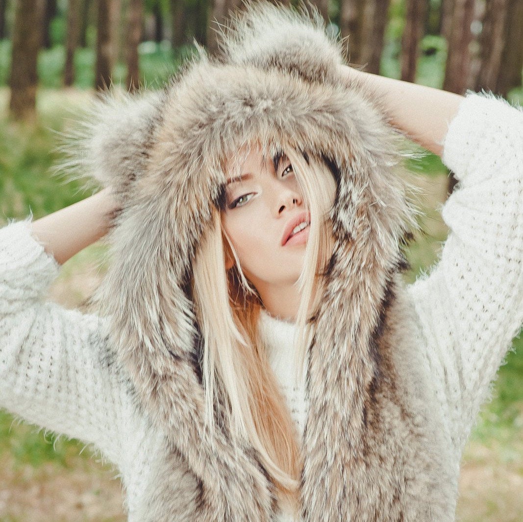 coyote fur hat