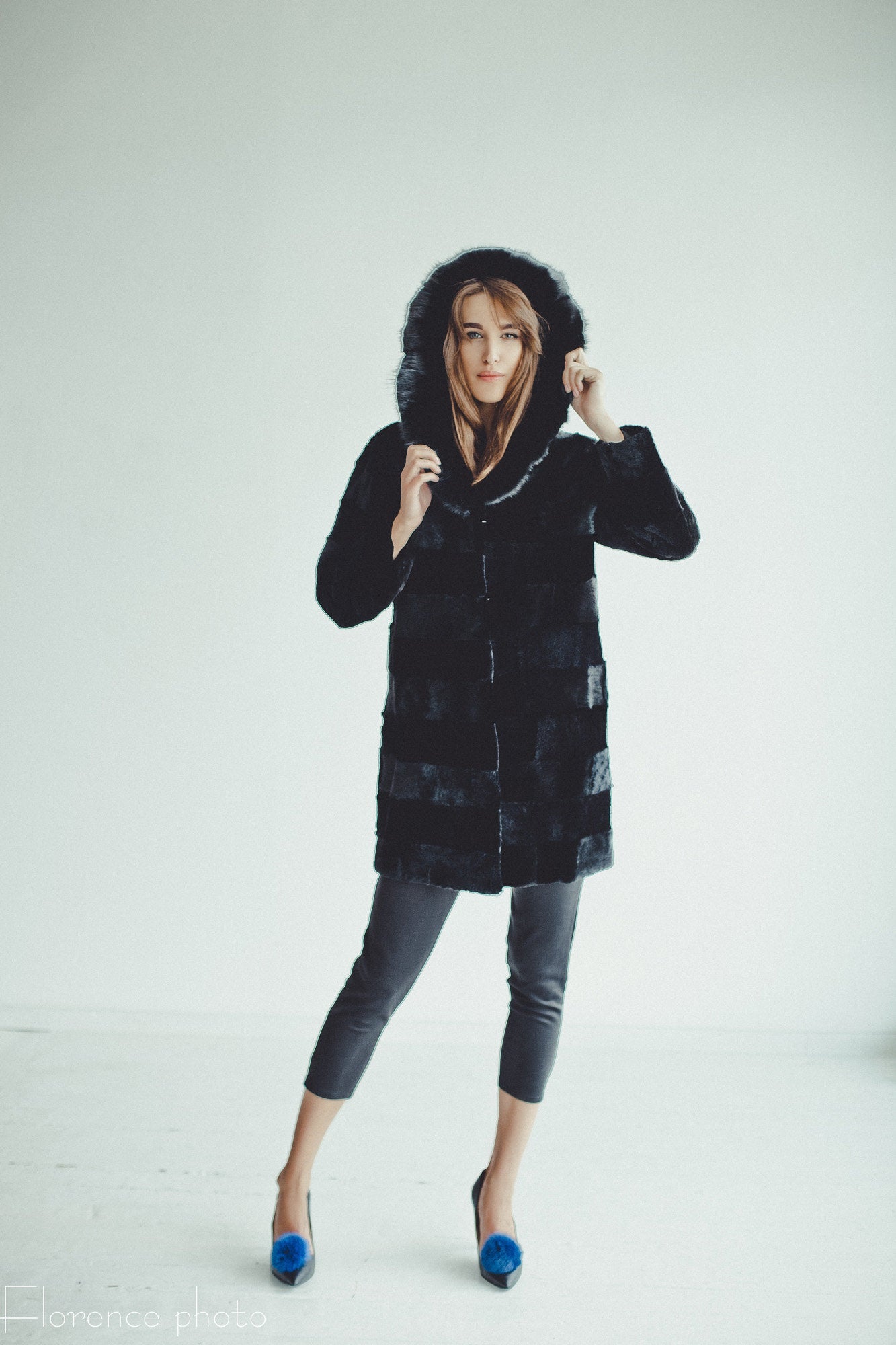 fur coat outfit