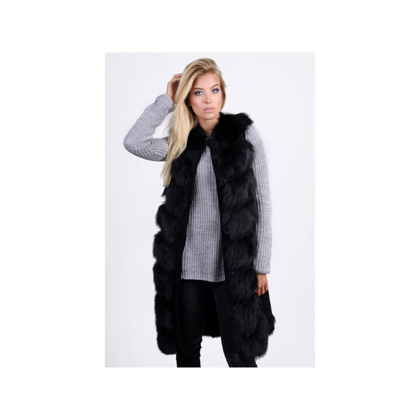 fur vest womens