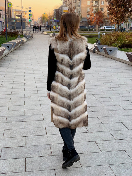 coyote fur vest ladies