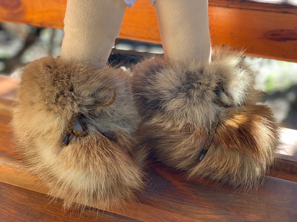 shoes in fur for kids or  baby or baby girl or baby boy