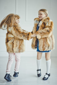 Red fur best sale coat kids