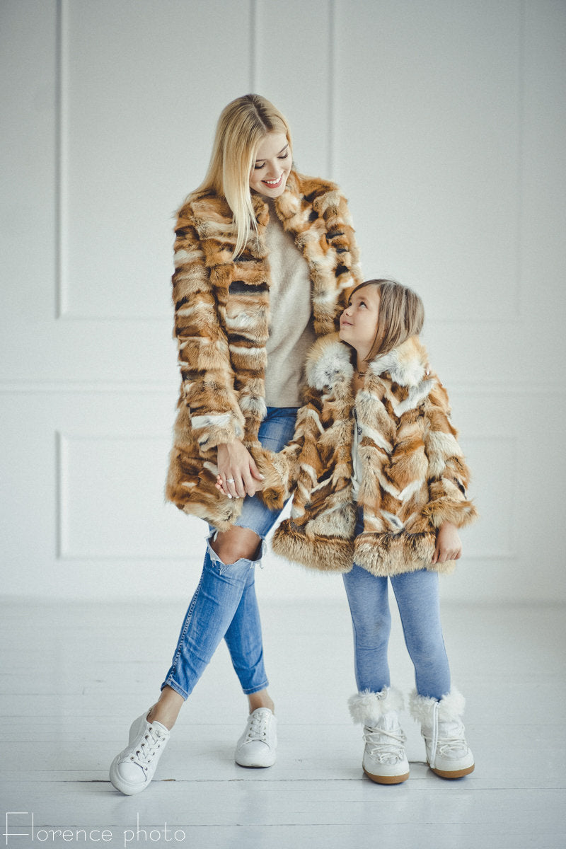 fox fur jacket baby boy