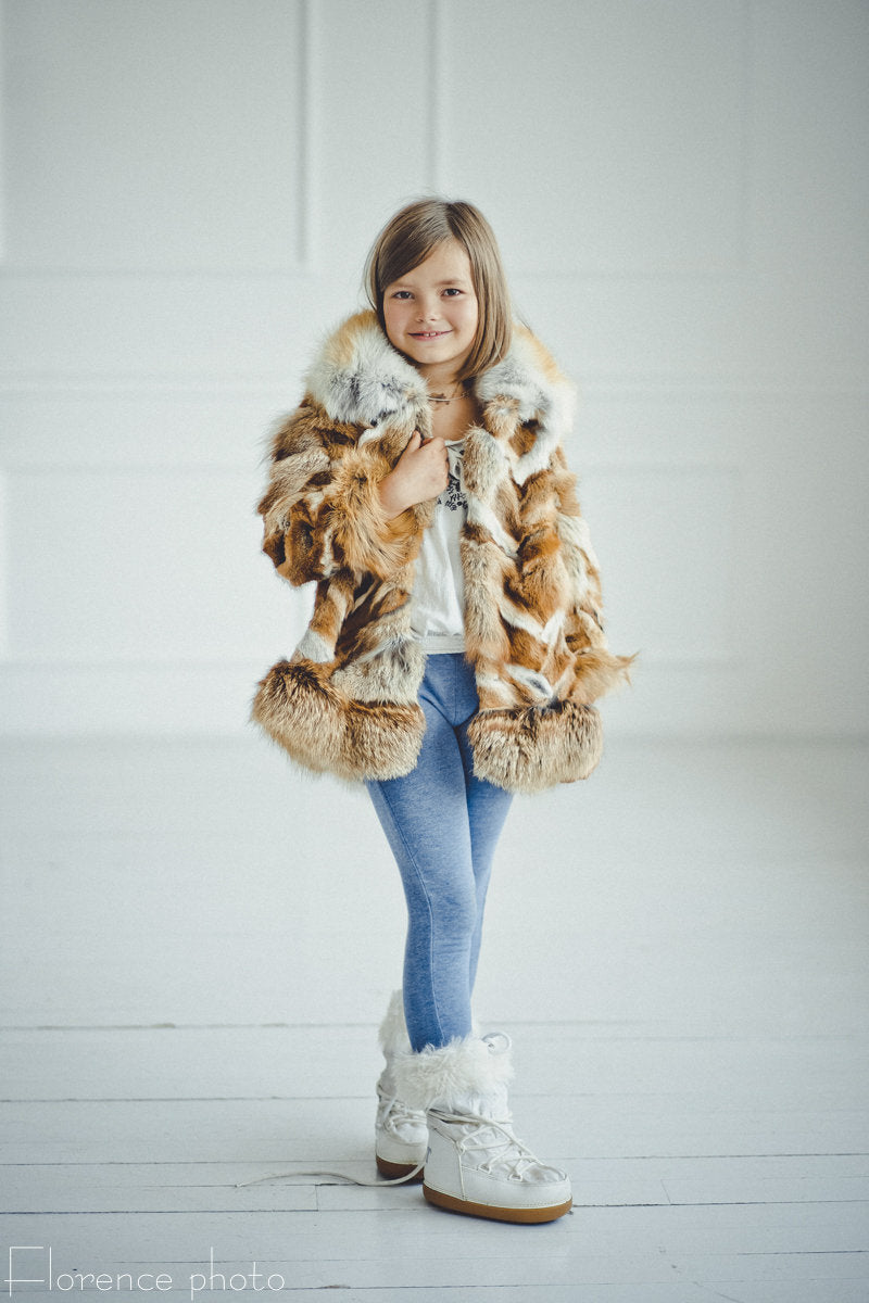 Toddler Fox Fur Jacket
