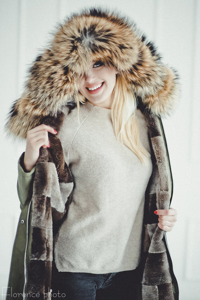 fur parka jacket women