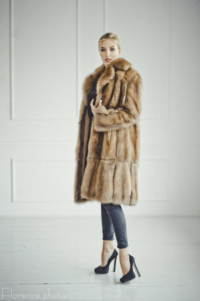 marten fur coat