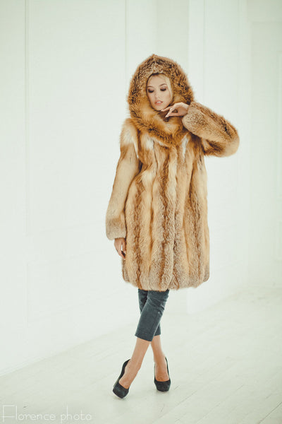 fox fur womens jacket