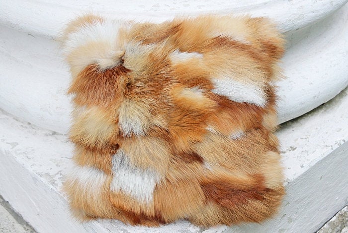 Fox Fur Pillow Cover
