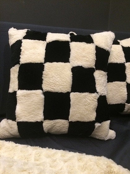 designer fur pillow cover