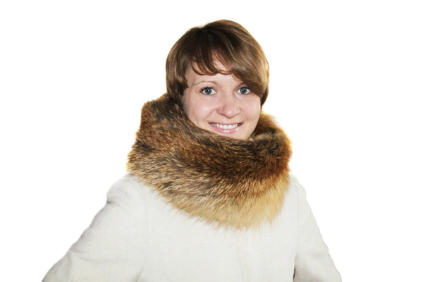 fox fur snood ladies fashion