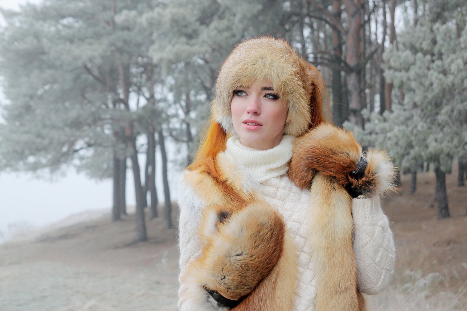 fur headband ears