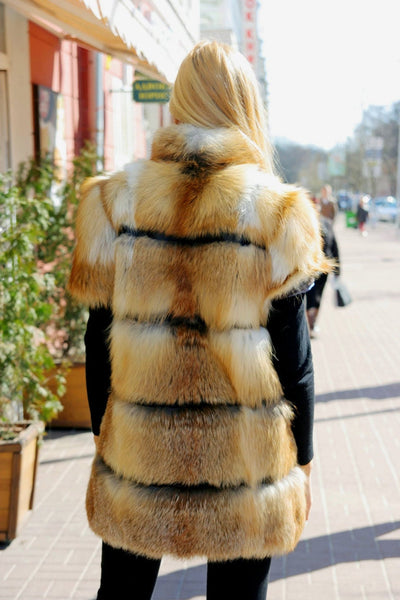 fur jacket outfit