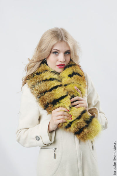 cheap fox fur collar ladies