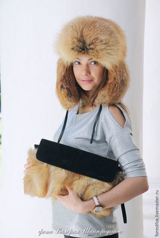 Men's Smokey Fox Faux Fur Russian-Style Hat