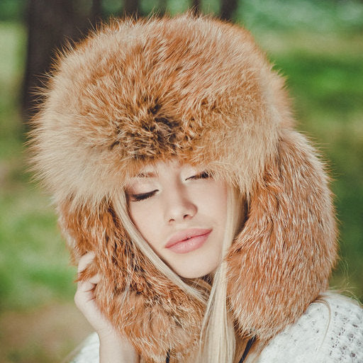 fox fur hat