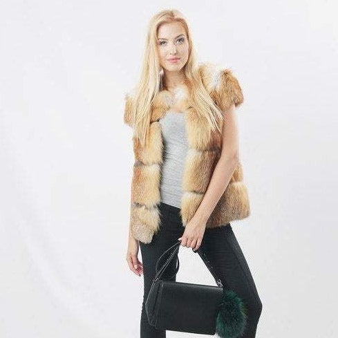 fox fur vest for sale