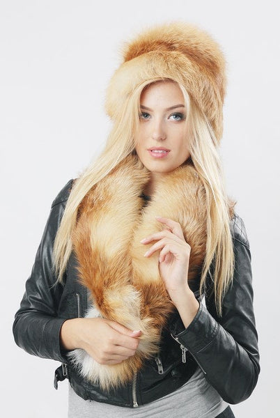 cheap fox fur collar