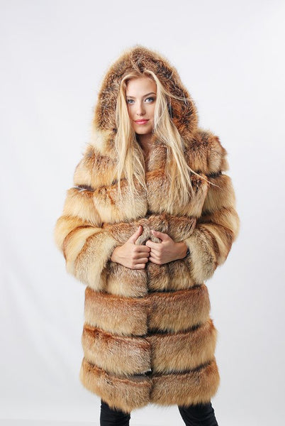 real fox fur women jacket