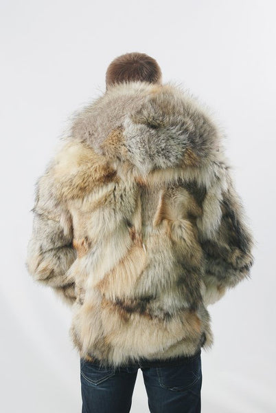 coyote fur mens jacket