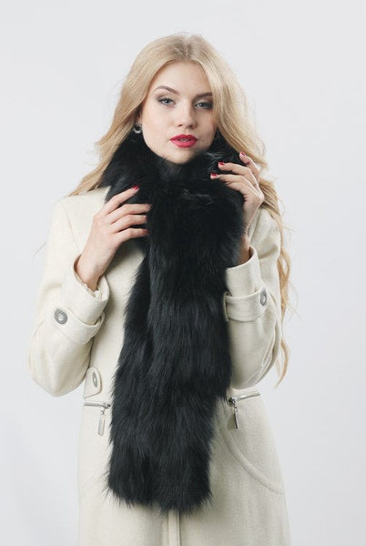 real fox fur scarf