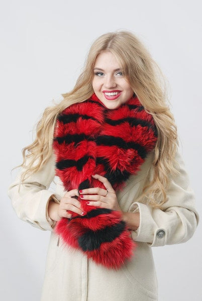 fur collar genuine fur