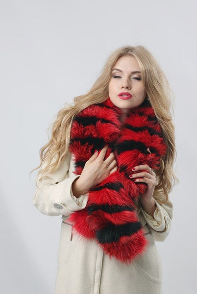 scarf in fur 