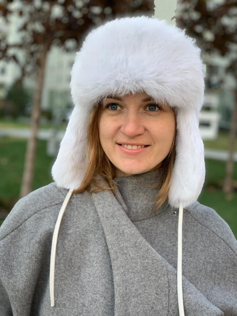 Rabbit Fur Russian Trapper Hat