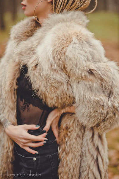 Coyote Fur Jacket for Women