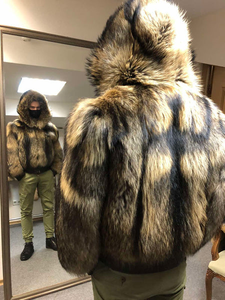 Raccoon Hooded Jacket for Men