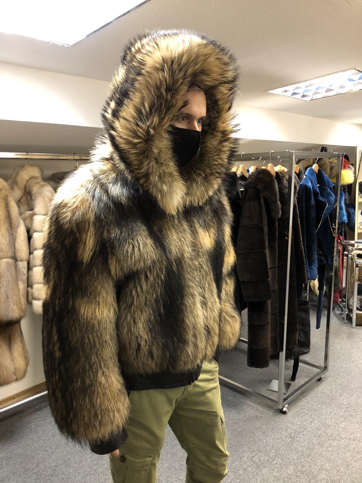 Raccoon Hooded Jacket for Men